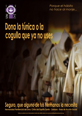 Campaña donación de túnicas y capillos Campaña donación de túnicas y capillos